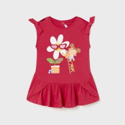 Mayoral rochie bebe culoarea rosu