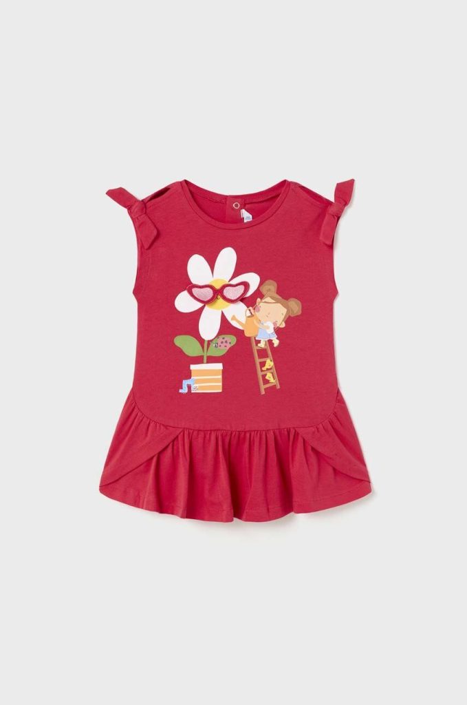 Mayoral rochie bebe culoarea rosu