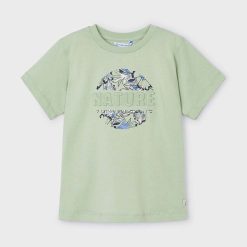 Mayoral tricou de bumbac pentru copii culoarea verde