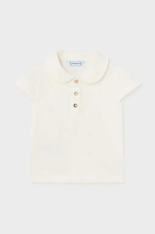 Mayoral tricou polo pentru copii culoarea bej