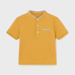 Mayoral tricou polo pentru copii culoarea galben