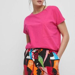 Medicine tricou din bumbac culoarea roz-Tricouri