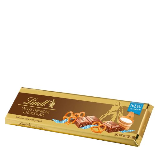 Milk chocolate bar pretzel flavour 300 gr-Dulciuri-Ciocolata