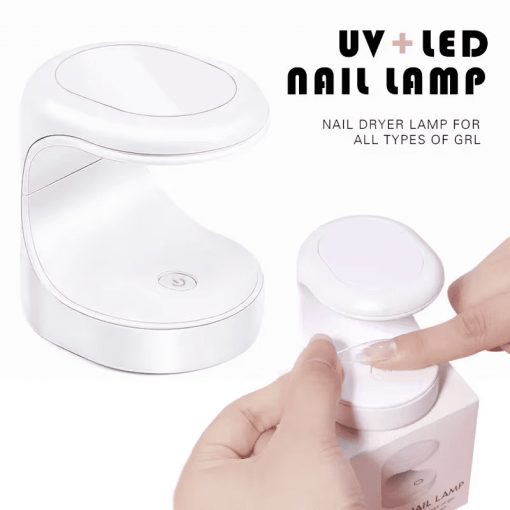 Mini Lampa 16w Pentru Uscarea Tipsurilor Reutilizabile- Alb - Everin-APARATURA MANICHIURA ❤️ > Lampi UV/LED