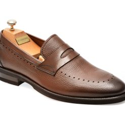 Mocasini eleganti LE COLONEL maro