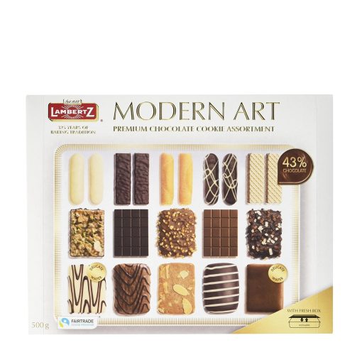 Modern art - premium chocolate cookie assortment 500 gr-Dulciuri-Praline