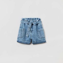 OVS pantaloni scurti din denim pentru copii neted-Îmbrăcăminte