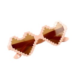 Ochelari de soare pentru copii - unisex - design in forma de inima - model pixel cool - EFAYN-FETE-GENTI SI ACCESORII/Ochelari de soare