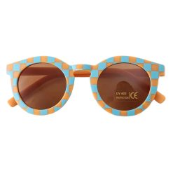 Ochelari de soare pentru copii - unisex - model vintage - rama cu imprimeu - tematica fashion summer - EFAYN-FETE-GENTI SI ACCESORII/Ochelari de soare