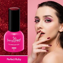 Oja Semipermanenta Glamour Gel SensoPRO Milano 8ml Perfect Ruby 118 1