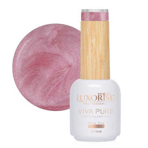 Oja Semipermanenta Hema Free Viva Pure LUXORISE - Metallic Rose 10ml-Oja Semipermanenta > Oja Hema Free LUXORISE 10ml