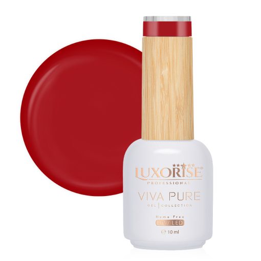 Oja Semipermanenta Hema Free Viva Pure LUXORISE - Rhapsody Red 10ml-Oja Semipermanenta > Oja Hema Free LUXORISE 10ml