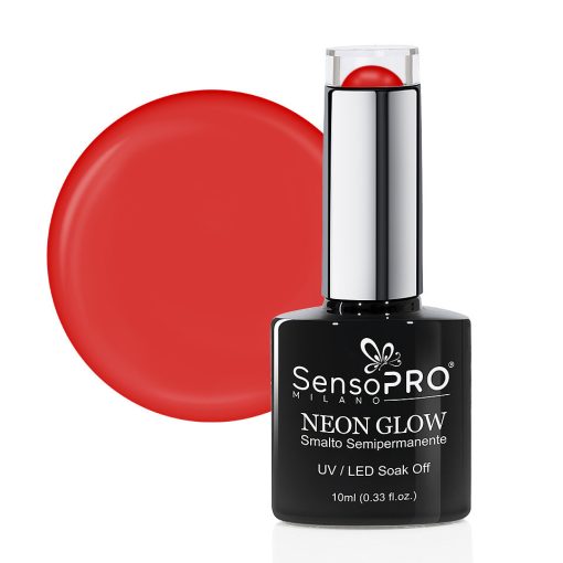 Oja Semipermanenta Neon Glow SensoPRO Milano #40 Spicy Cherry