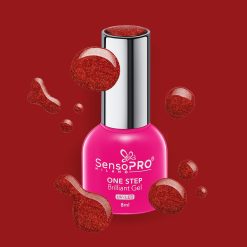 Oja Semipermanenta One Step Brilliant Gel SensoPRO Milano 8ml Flaming Red 77 1