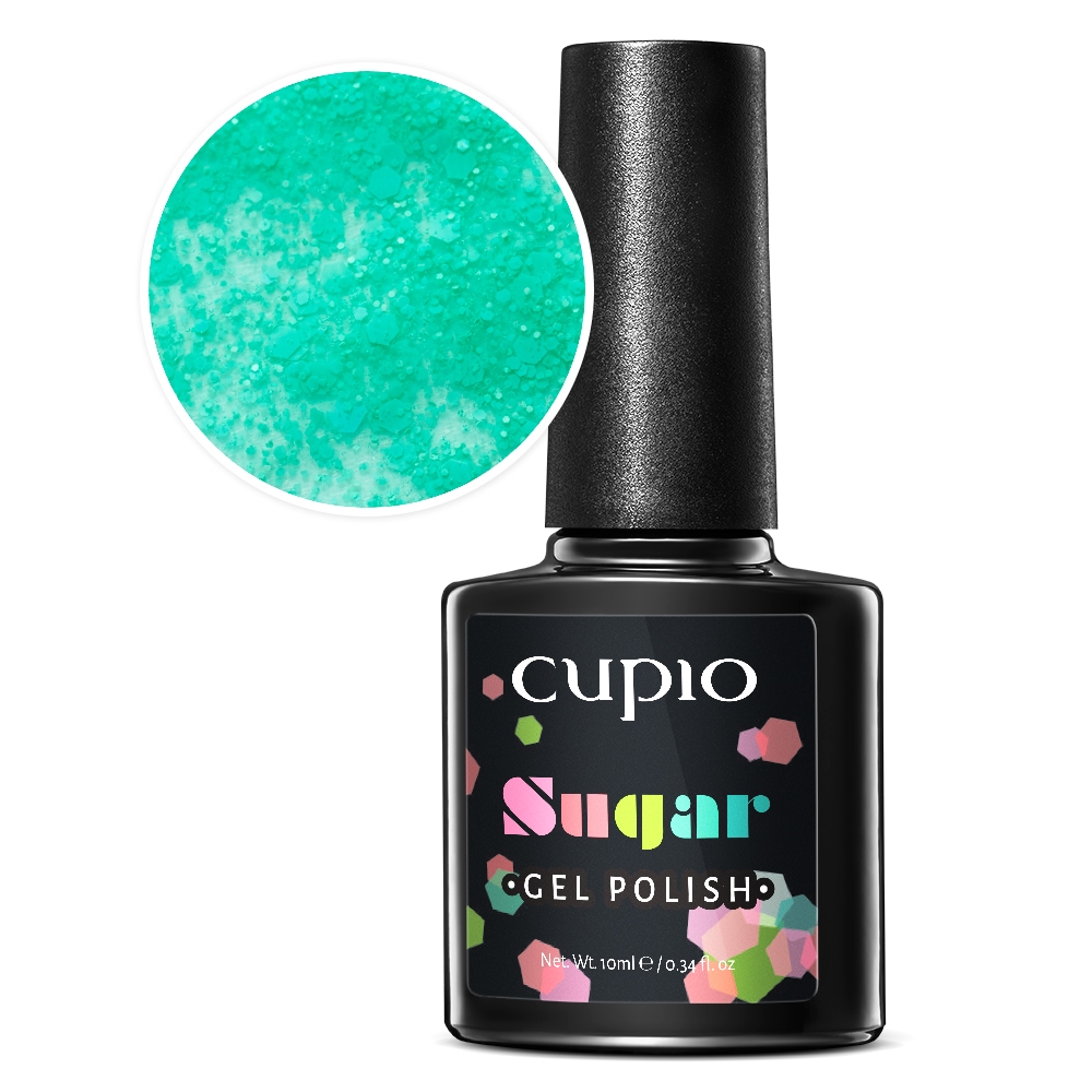 Oja semipermanenta Cupio Sugar Collection - Sweet Turquoise 10ml-Manichiura-Oje Semipermanente