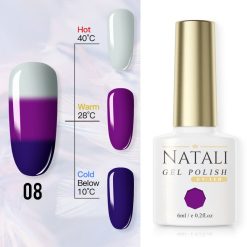 Oja semipermanenta Natali THERMO- 08 - TT8 - Everin.ro-OJA SEMIPERMANENTA ❤️ > THERMO