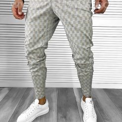 Pantaloni barbati eleganti gri B1843 D6-3.4-Pantaloni > Pantaloni eleganti