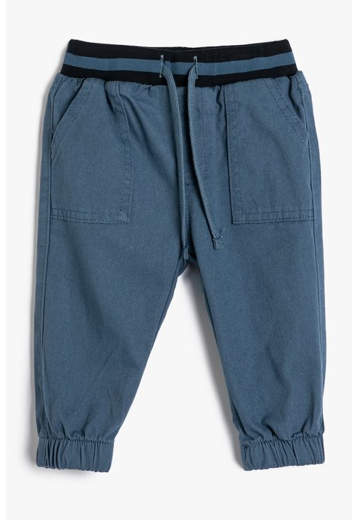 Pantaloni conici cu snur-BAIETI-IMBRACAMINTE/Blugi