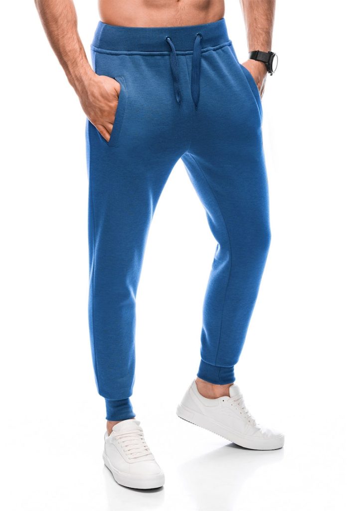 Pantaloni de trening din amestec de bumbac cu buzunare oblice-BARBATI-IMBRACAMINTE/Pantaloni si colanti