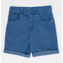 Pantaloni scurti din denim cu model cu 5 buzunare-BAIETI-IMBRACAMINTE/Sorturi