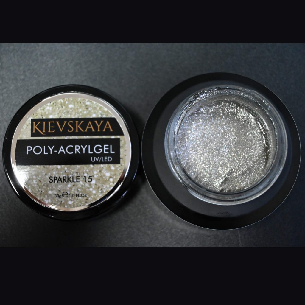 Poly-Acrylgel Sparkle Kievskaya 30gr-SPARKLE15 - SPARKLE15 - Everin.ro-GEL DE UNGHII / GEL DE CONSTRUCTIE ❤️ > Polygel Kievskaya