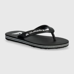 Quiksilver slapi copii MOLOKAI CORE culoarea negru-Încălțăminte