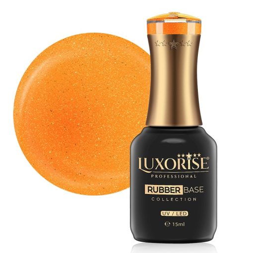 Rubber Base LUXORISE Neon City Collection - Citrus Glimmer 15ml-Rubber Base > Rubber Base LUXORISE 15ml