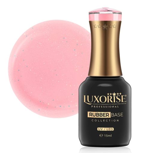 Rubber Base LUXORISE Sparkling Collection - Ballerina Bliss 15ml-Rubber Base > Rubber Base LUXORISE 15ml