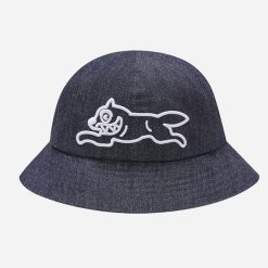 Running Dog Denim Bucket Hat-Unisex