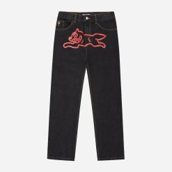 Running Dog Double Scoop Denim Pant-Barbati