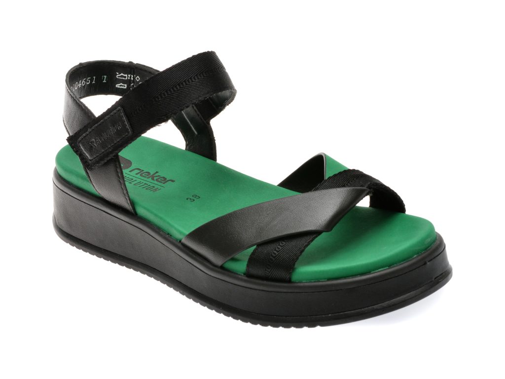 Sandale casual RIEKER negre