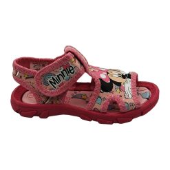 Sandale cu imprimeu Minnie Mouse si velcro-FETE-INCALTAMINTE/Sandale