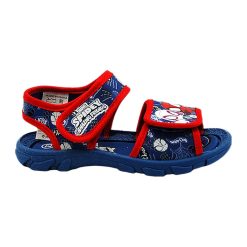 Sandale cu velcro si model Spiderman-FETE-INCALTAMINTE/Sandale