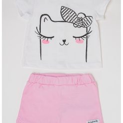 Set de tricou de bumbac si pantaloni scurti-BAIETI-IMBRACAMINTE/Seturi de imbracaminte