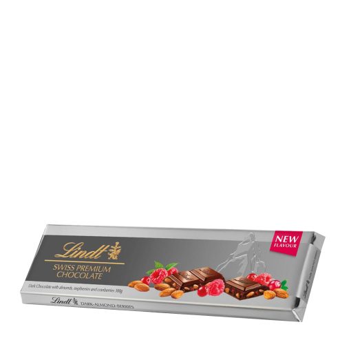 Silver tablet dark chocolate with almonds