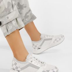 Sneakers dama Loresa albi-Sneakers dama-Sneakers dama