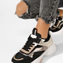 Sneakers dama Sidevena negri-Sneakers dama-Sneakers dama