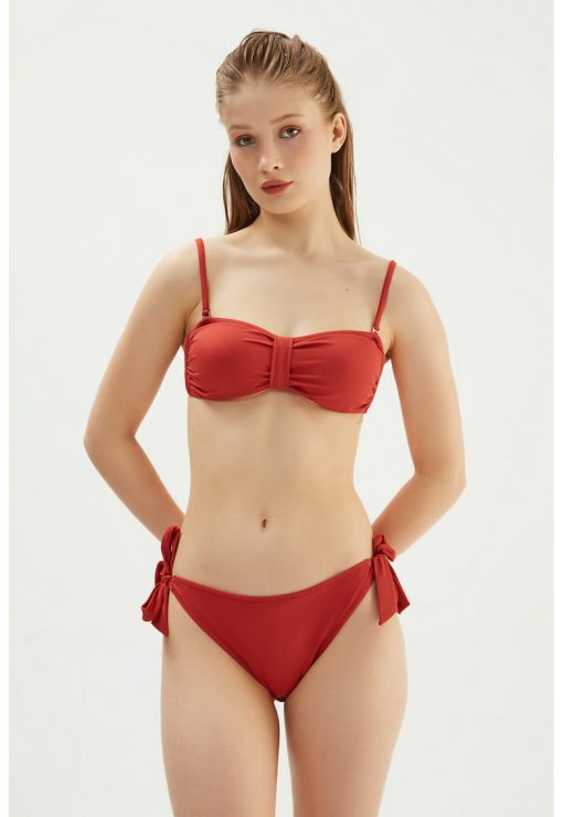 Sutien de baie bandeau cu bretele ajustabile-FEMEI-IMBRACAMINTE/Costume de baie