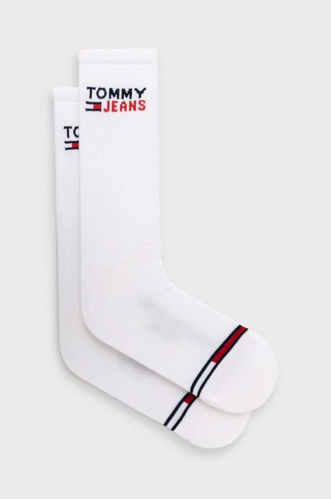 Tommy Jeans sosete culoarea alb-Şosete