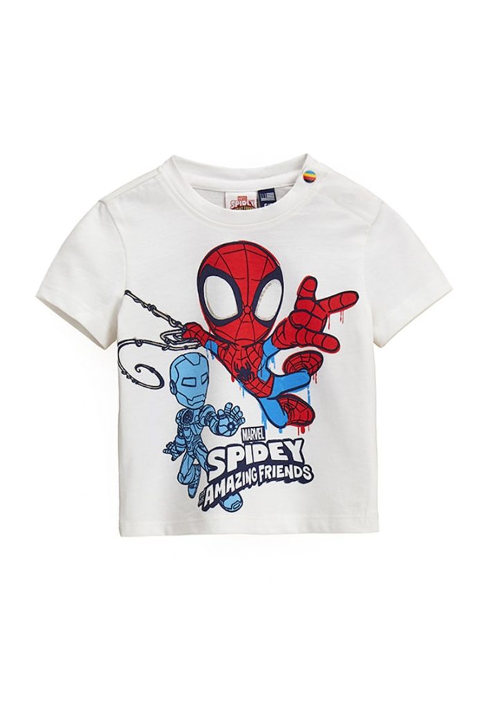 Tricou de bumbac cu imprimeu Spider-Man-BAIETI-IMBRACAMINTE/Tricouri si maiouri