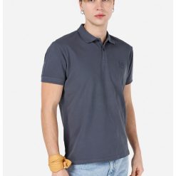 Tricou polo din bumbac pique-BARBATI-IMBRACAMINTE/Tricouri si maiouri