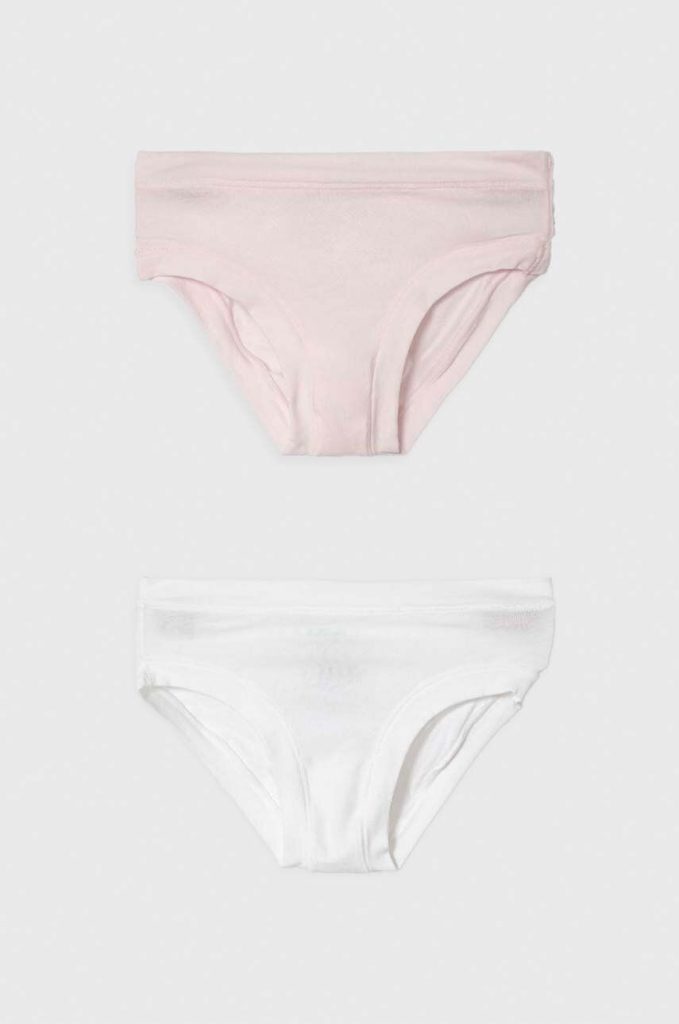 United Colors of Benetton chiloti copii 2-pack culoarea roz-Îmbrăcăminte