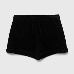 United Colors of Benetton pantaloni scurți din bumbac pentru copii culoarea negru