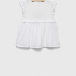 United Colors of Benetton rochie bebe culoarea alb