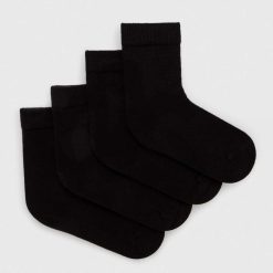 United Colors of Benetton sosete copii 4-pack culoarea negru-Îmbrăcăminte