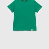 United Colors of Benetton tricou de bumbac pentru copii culoarea verde