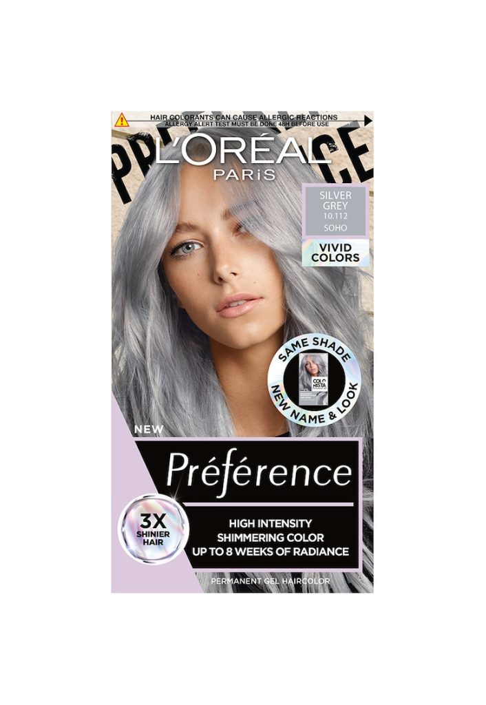 Vopsea de par permanenta cu amoniac Preference Vivid Colours 10.112 Silver Grey - 204 ml-FEMEI-GENTI SI ACCESORII/Produse cosmetice