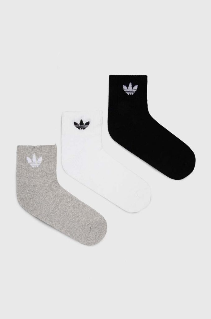 adidas Originals șosete 3-pack culoarea alb IJ5612-Şosete