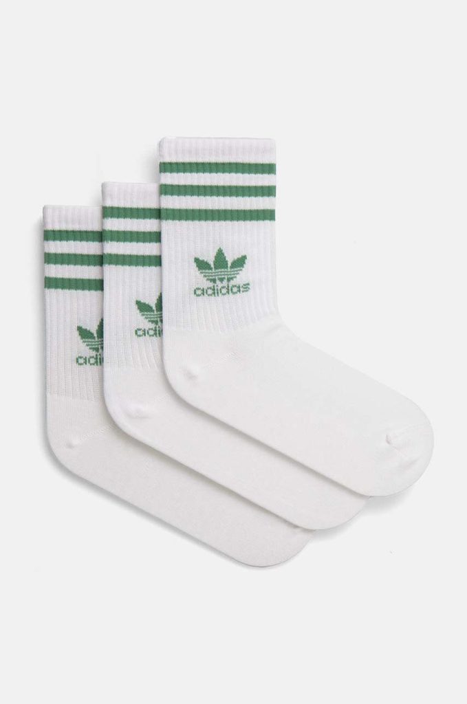 adidas Originals sosete Adicolor 3-pack culoarea alb