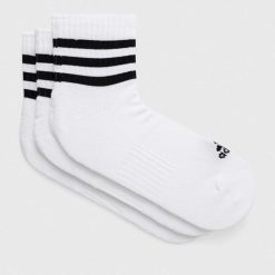 adidas șosete 3-pack culoarea alb HT3456-Şosete